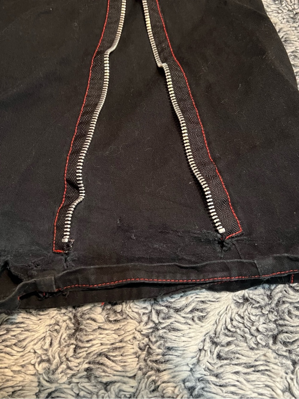 Tripp Nyc Flare Pants Jeans With Straps Size 13 Emo Rave Goth Y2K Stars Skull - Picture 13 of 16